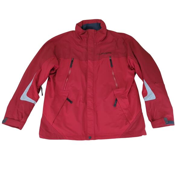 Pure Polaris Snowmobile Jacket Racing Men's Size Medium Red 100%‎ Nylon - Picture 1 of 10